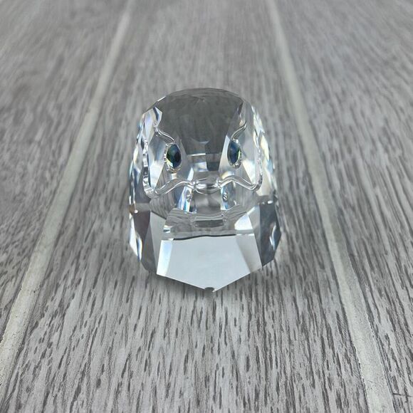 Swarovski Clear Swarovski Figurine: 013829 Chiseled Falcon Head Glass Eye Small - Picture 8 of 11